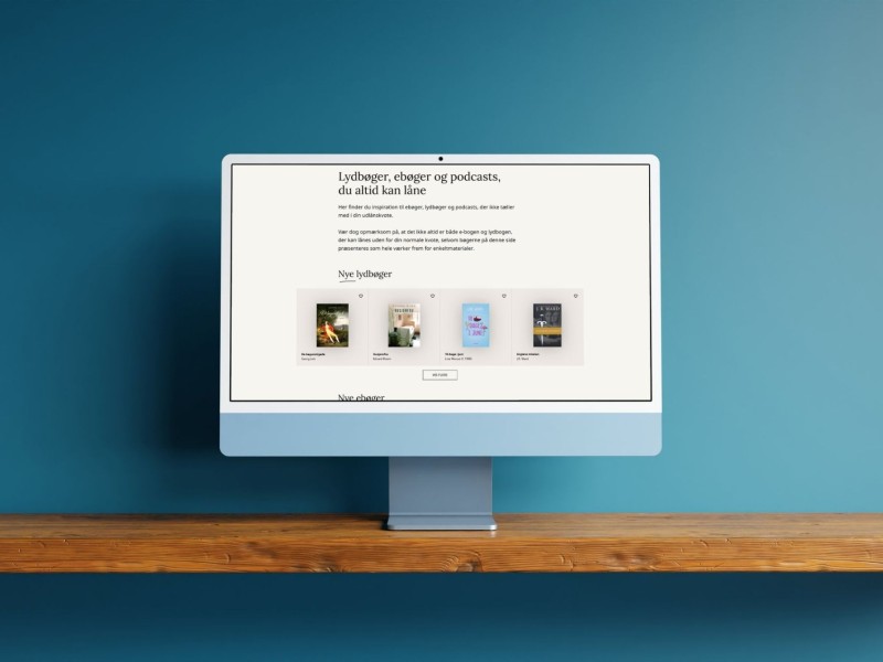 Foto af inspirationsside med bøger, du altid kan låne